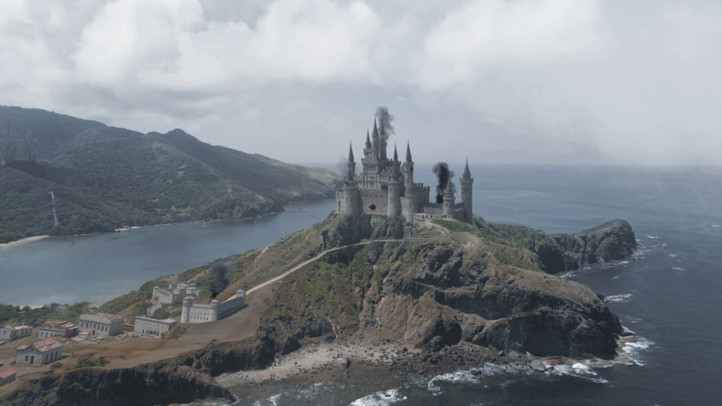 Simulation d'un château et d'une ville en VFX sur un tournage réel — ALTAB Studio