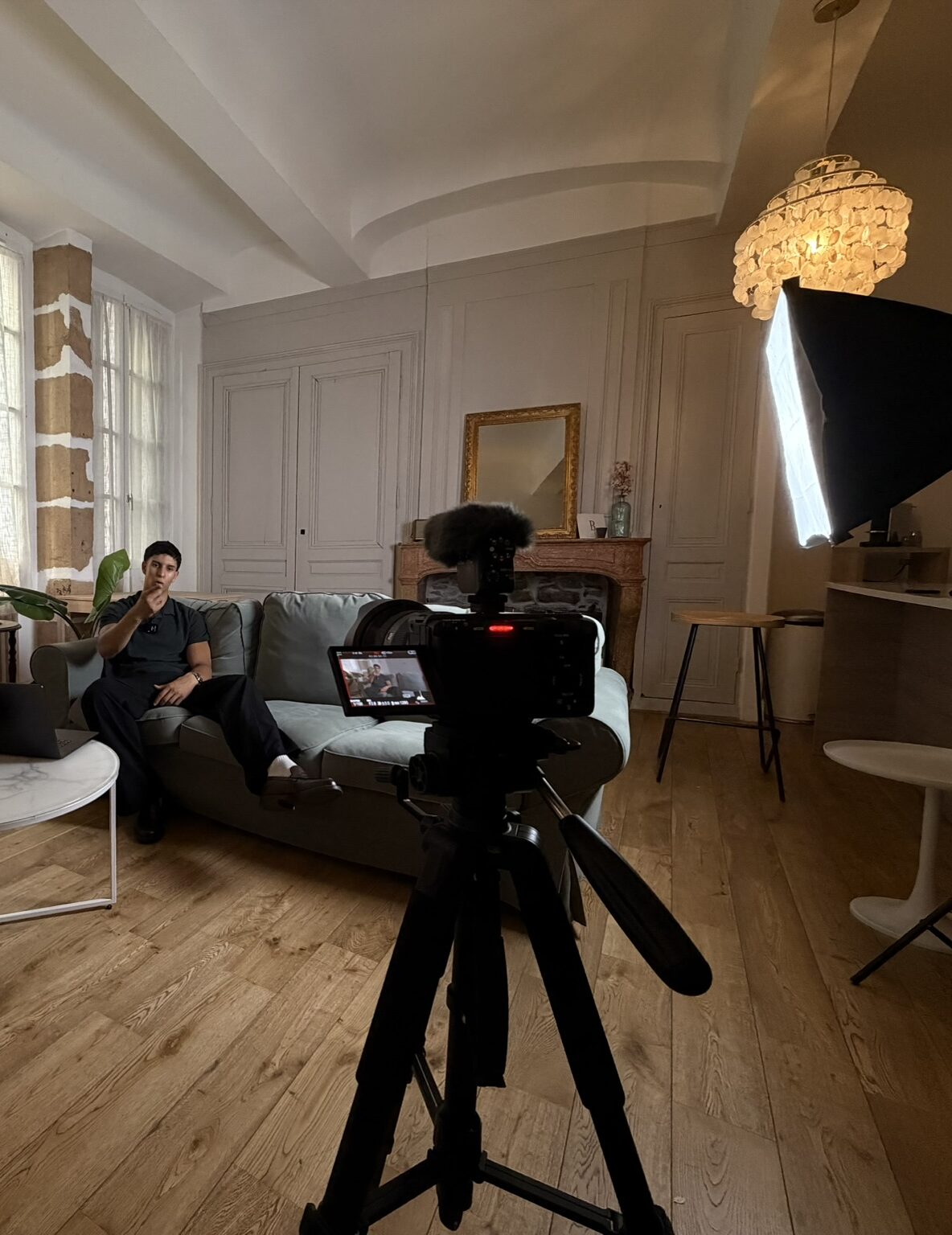 Inside du tournage d'une vidéo YouTube sur le personal branding de Naïm Khelif