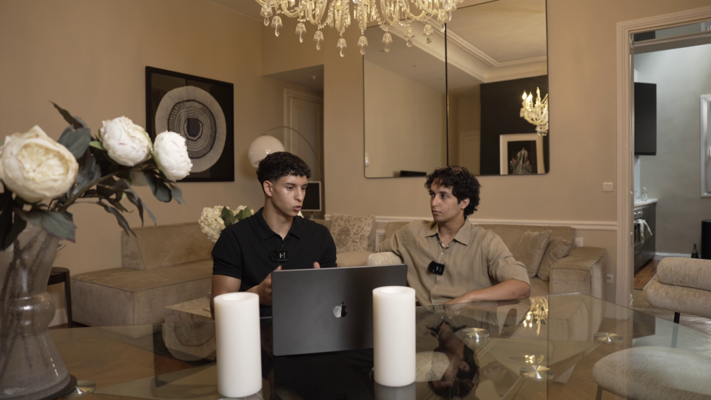 Séance de consulting B2B entre Naïm Khelif et son client, filmée pour une série de Reels Instagram — ALTAB Studio - Reels 1